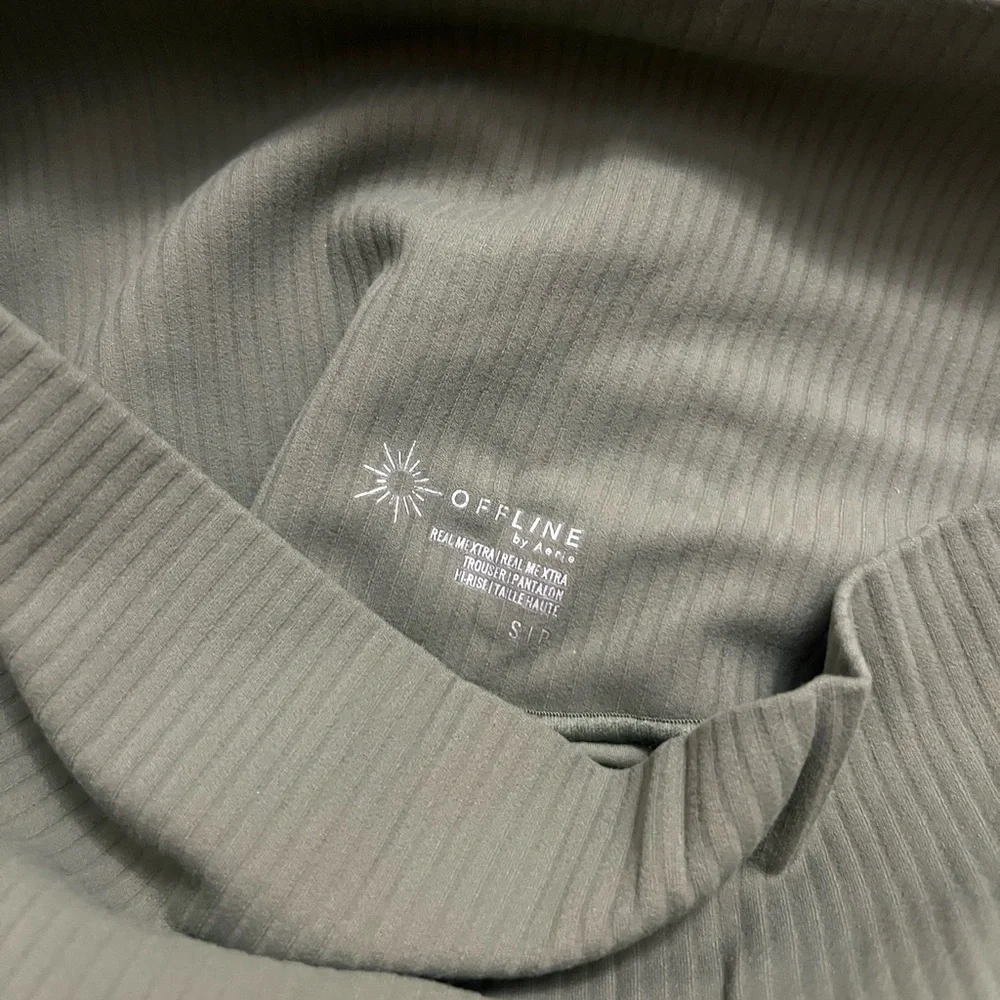 Aerie Ribbed High Waisted Trouser - Picture 3 of 3